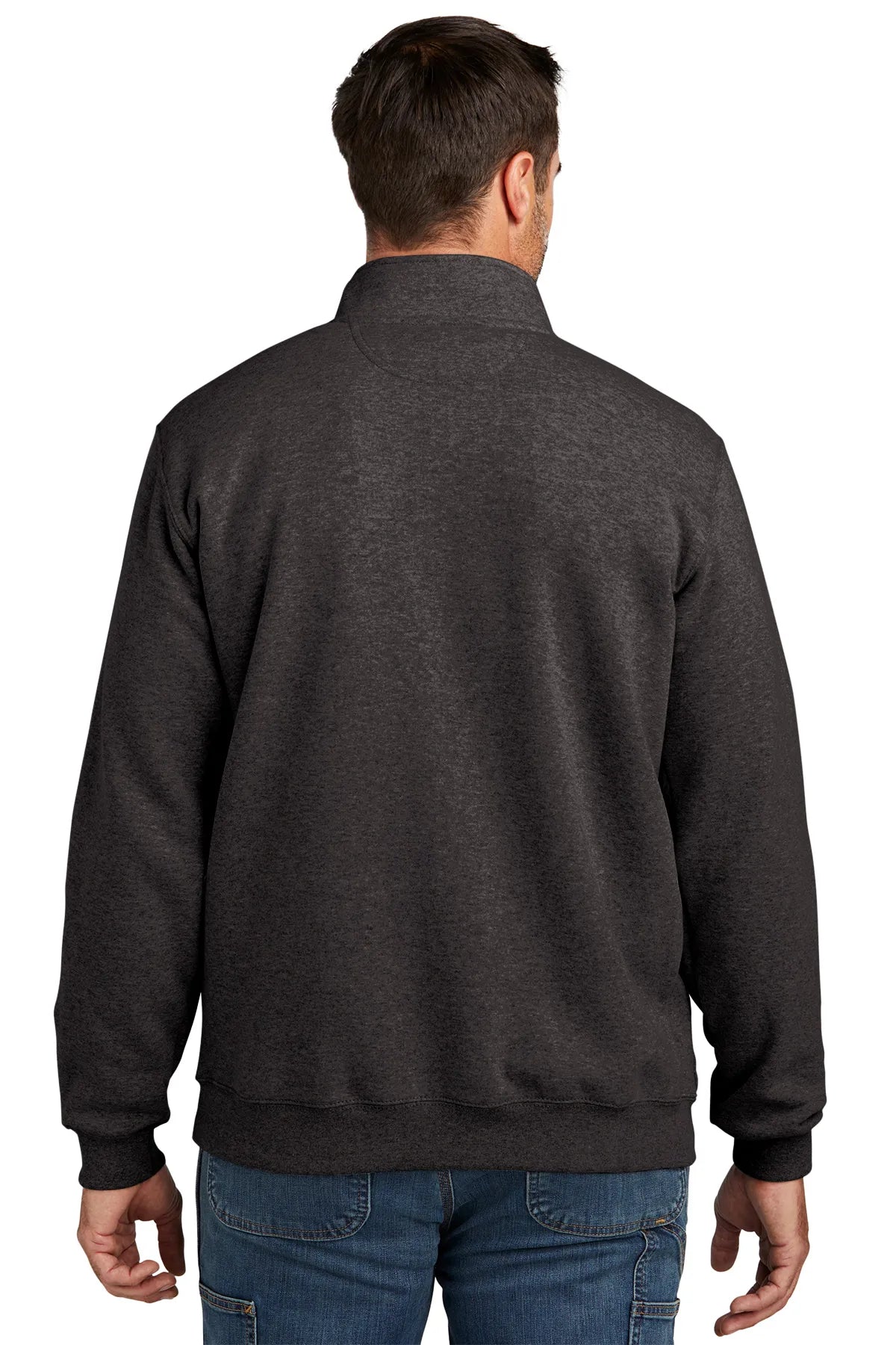 Carhartt® Midweight 1/4-Zip Mock Neck Sweatshirt CT105294 carbon heather_1