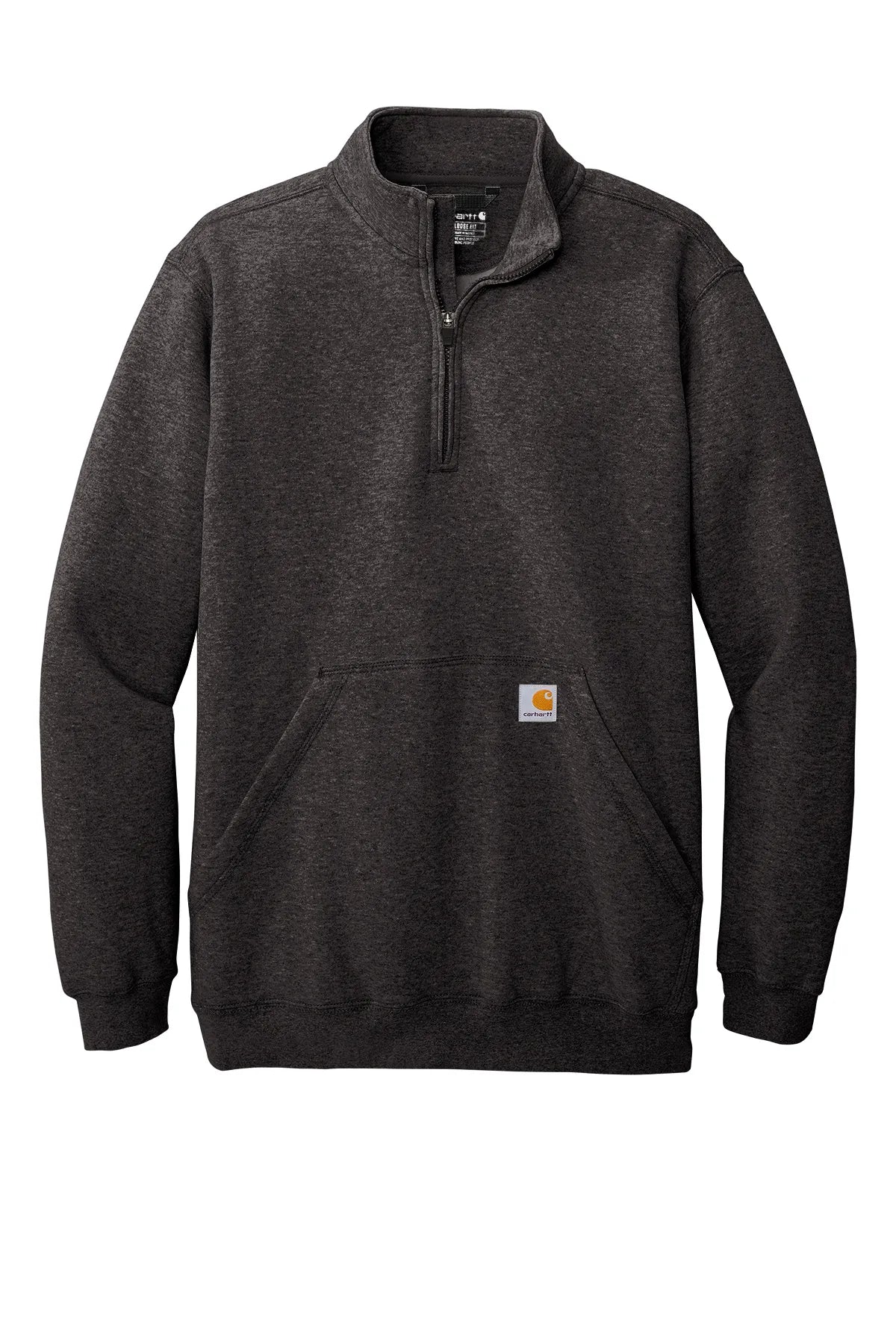 Carhartt® Midweight 1/4-Zip Mock Neck Sweatshirt CT105294 carbon heather_3
