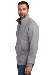 Carhartt® Midweight 1/4-Zip Mock Neck Sweatshirt CT105294 heather grey_2