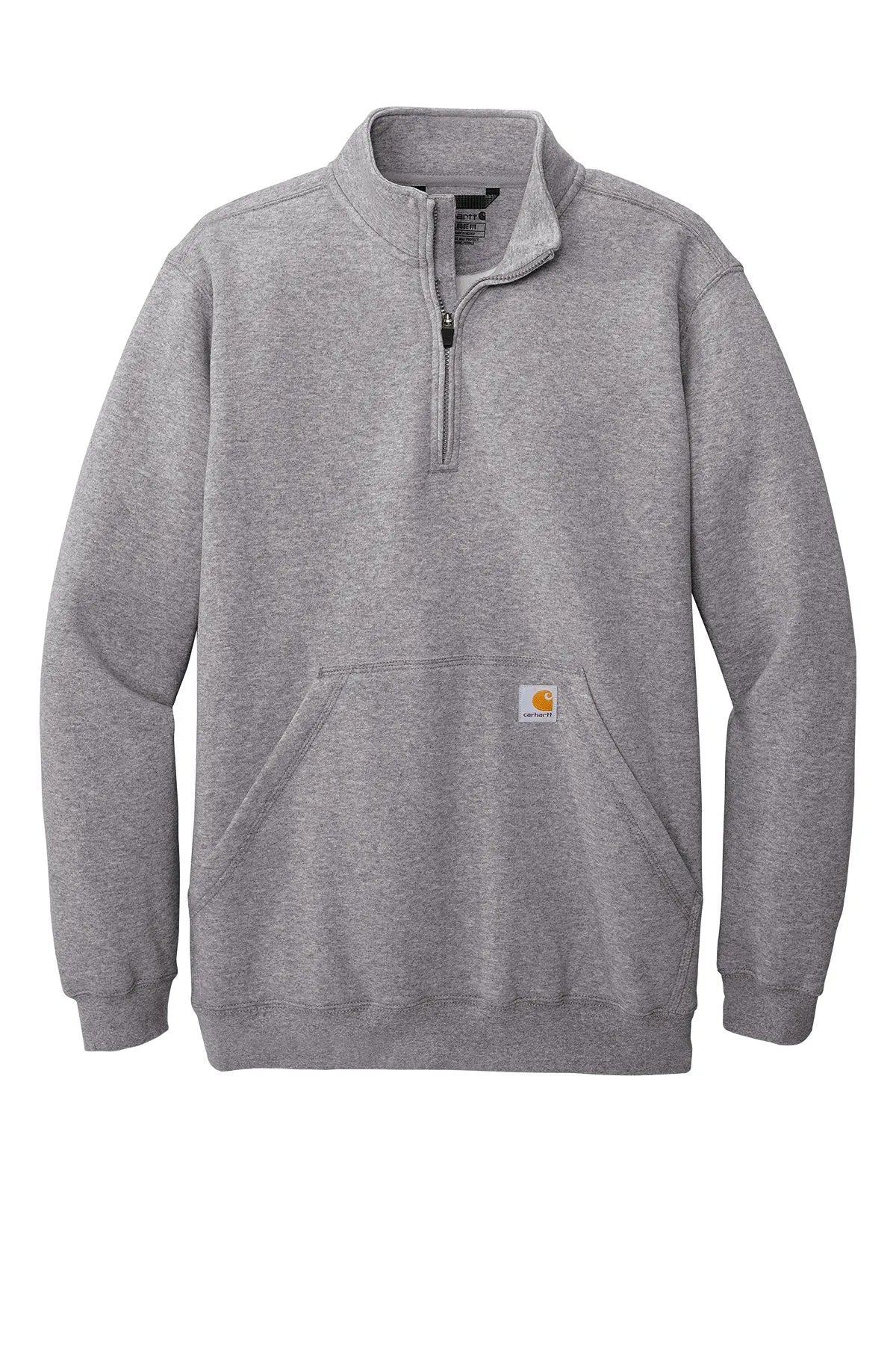 Carhartt® Midweight 1/4-Zip Mock Neck Sweatshirt CT105294 heather grey_3