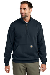 Carhartt® Midweight 1/4-Zip Mock Neck Sweatshirt CT105294 new navy