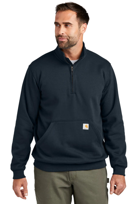 Carhartt® Midweight 1/4-Zip Mock Neck Sweatshirt CT105294 new navy