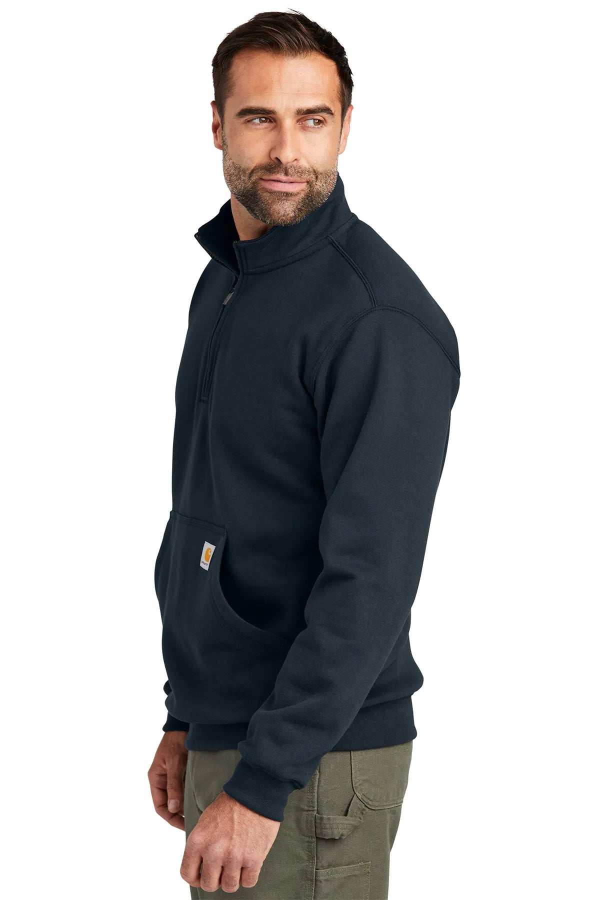 Carhartt® Midweight 1/4-Zip Mock Neck Sweatshirt CT105294 new navy_2