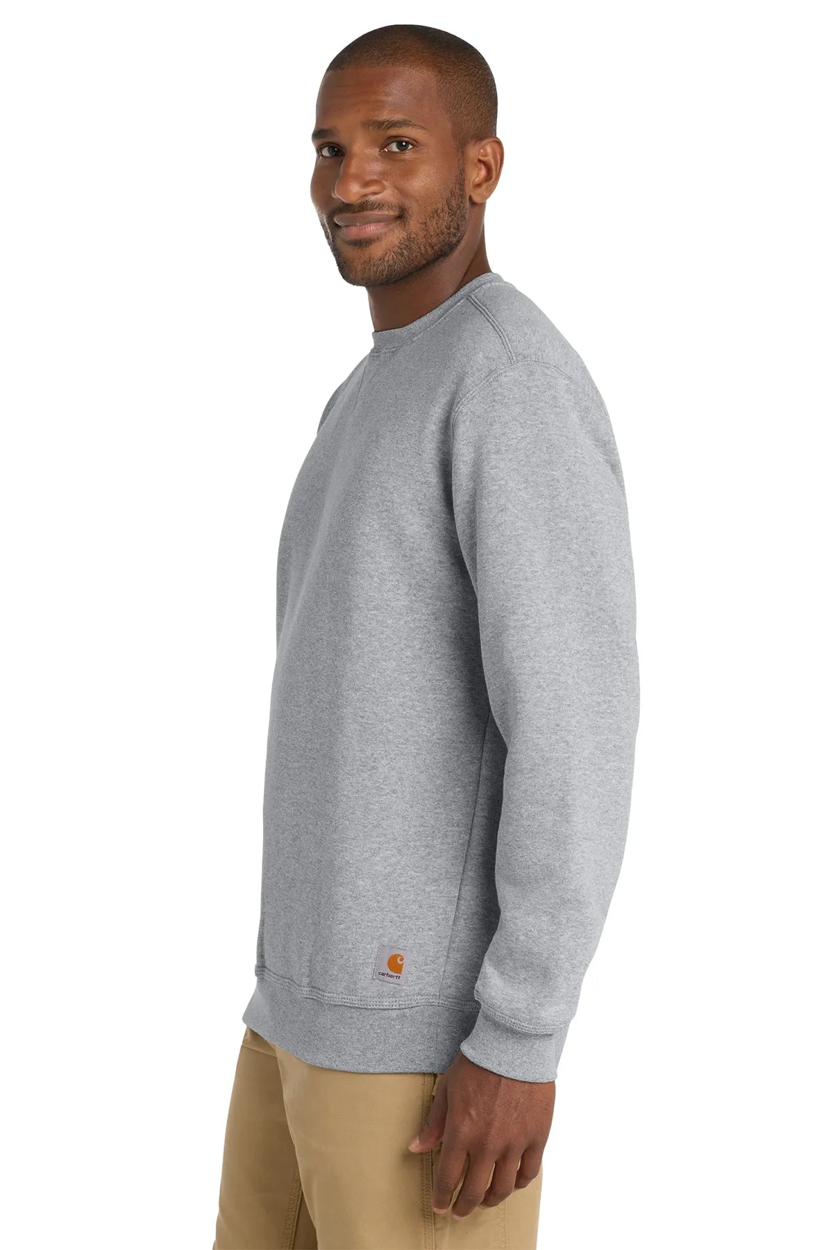 Carhartt ® Midweight Crewneck Sweatshirt. CTK124 heather grey_2