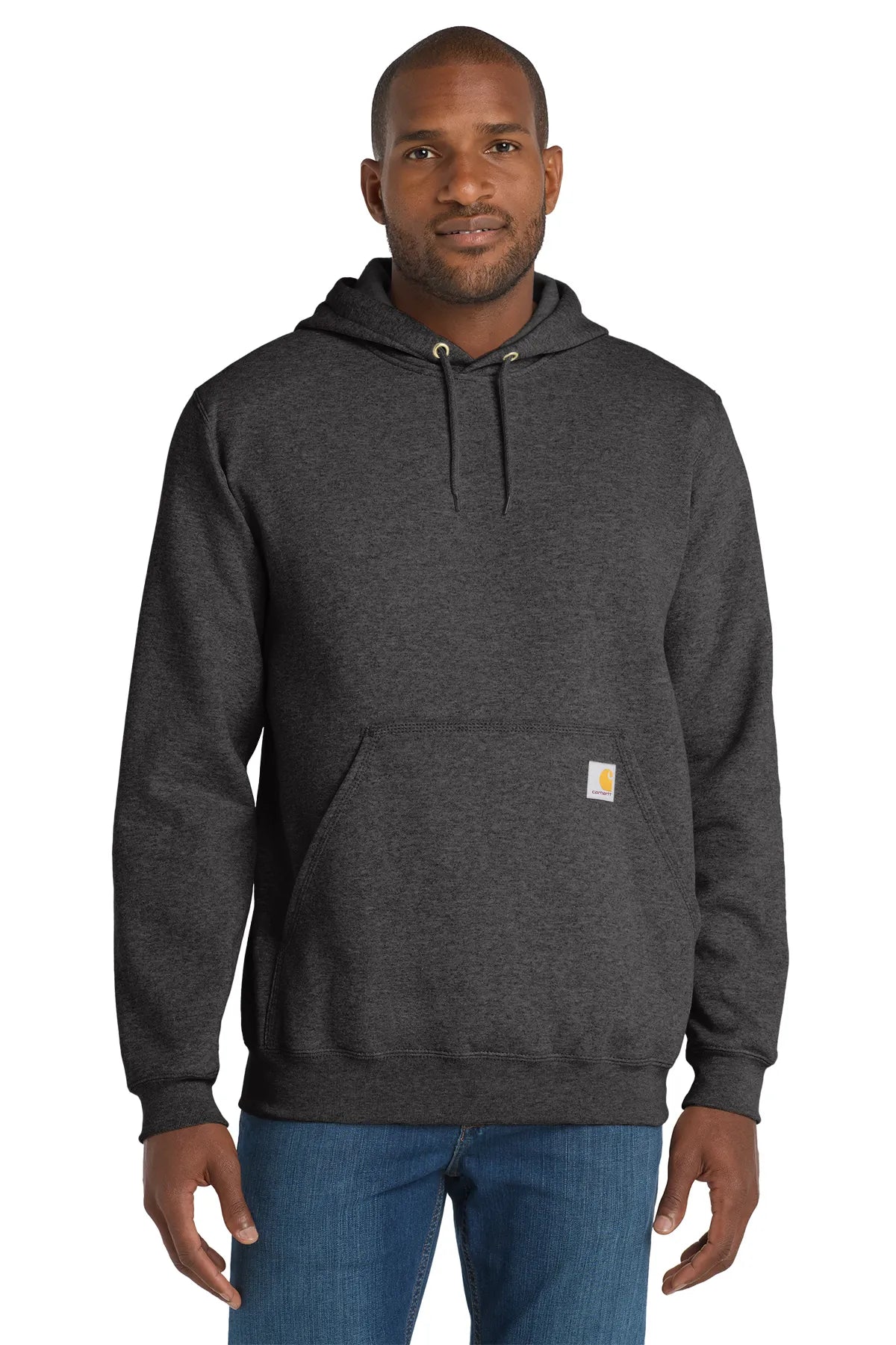 Carhartt® Midweight Hooded Logo Sweatshirt CTK288 carbon heather