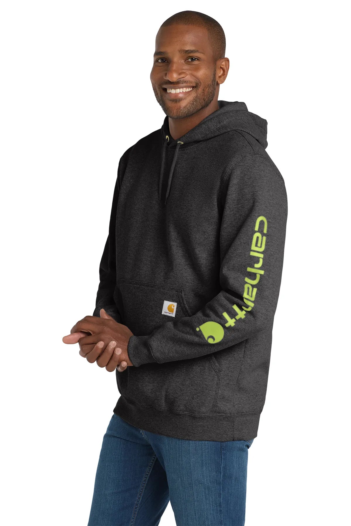 Carhartt® Midweight Hooded Logo Sweatshirt CTK288 carbon heather_2