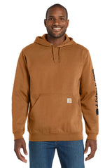 Carhartt® Midweight Hooded Logo Sweatshirt CTK288 carhartt brown
