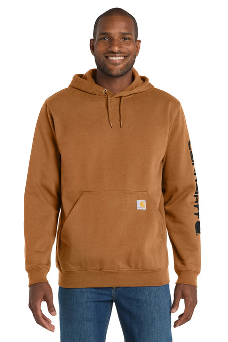 Carhartt® Midweight Hooded Logo Sweatshirt CTK288 carhartt brown