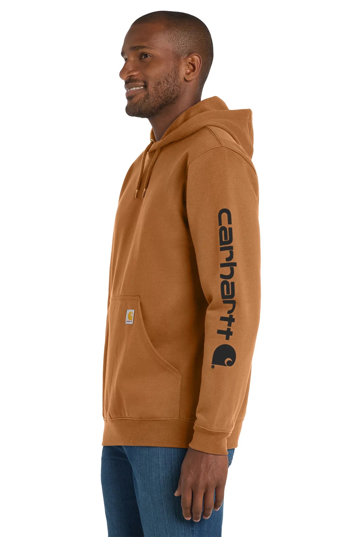Carhartt® Midweight Hooded Logo Sweatshirt CTK288 carhartt brown_2