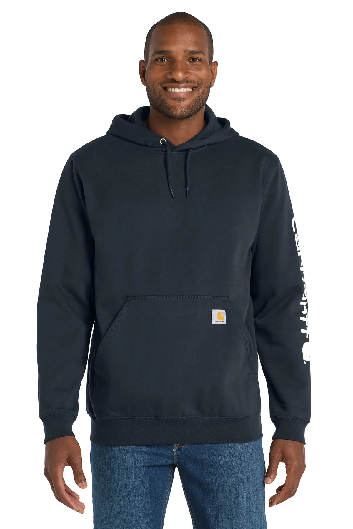 Carhartt® Midweight Hooded Logo Sweatshirt CTK288 new navy