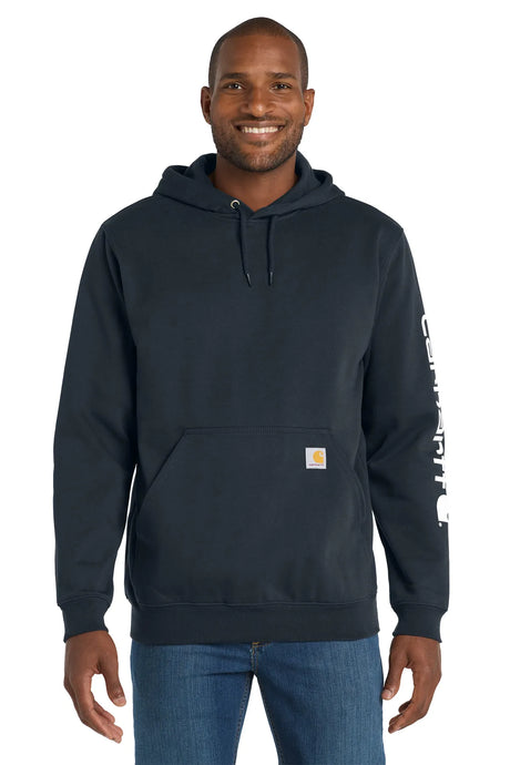 Carhartt® Midweight Hooded Logo Sweatshirt CTK288 new navy