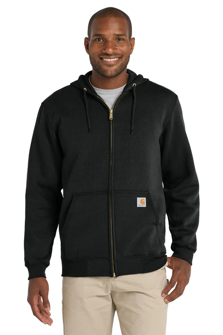 Carhartt ® Midweight Hooded Zip-Front Sweatshirt. CTK122 black