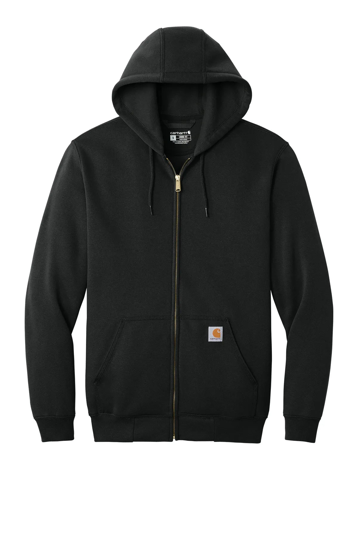 Carhartt ® Midweight Hooded Zip-Front Sweatshirt. CTK122 black_3