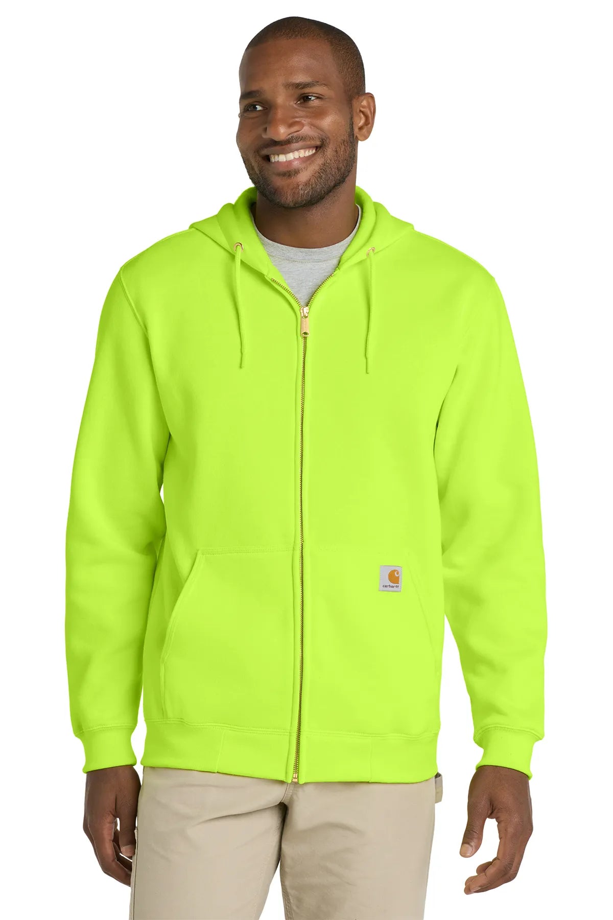 Carhartt ® Midweight Hooded Zip-Front Sweatshirt. CTK122 brite lime