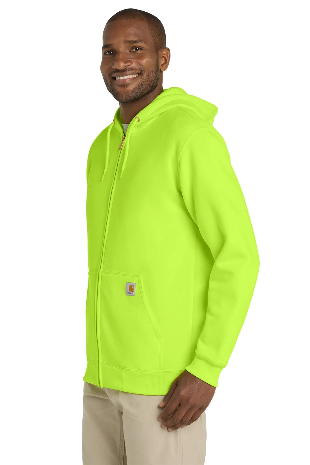 Carhartt ® Midweight Hooded Zip-Front Sweatshirt. CTK122 brite lime_2