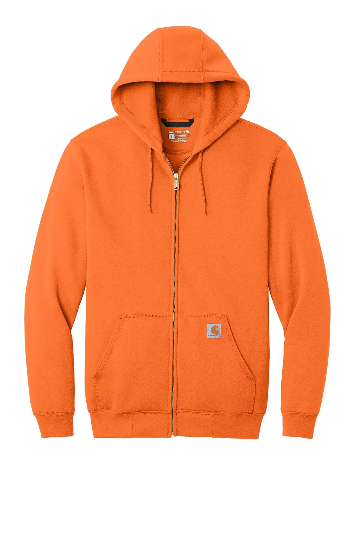 Carhartt ® Midweight Hooded Zip-Front Sweatshirt. CTK122 brite orange_4