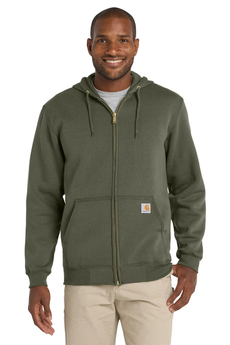 Carhartt ® Midweight Hooded Zip-Front Sweatshirt. CTK122 moss