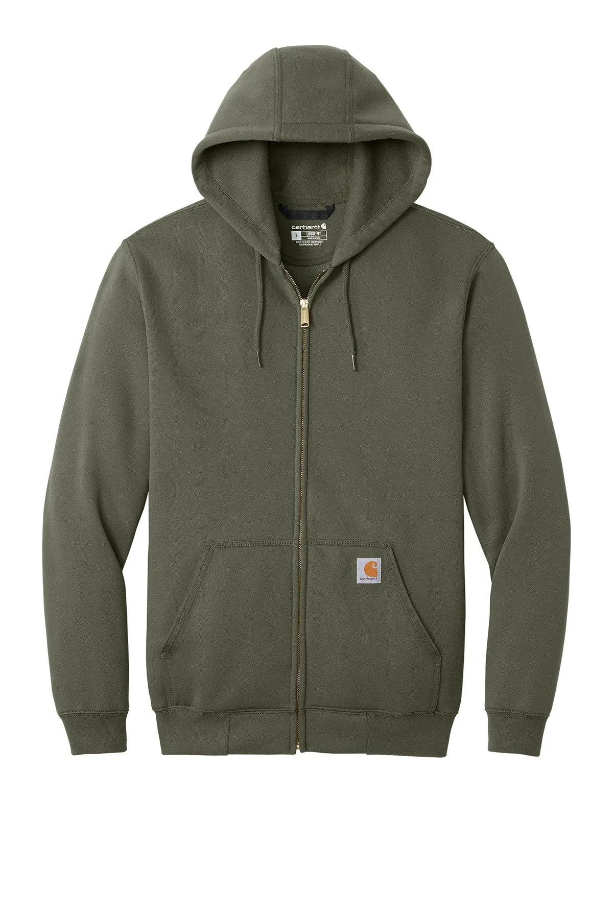 Carhartt ® Midweight Hooded Zip-Front Sweatshirt. CTK122 moss_3