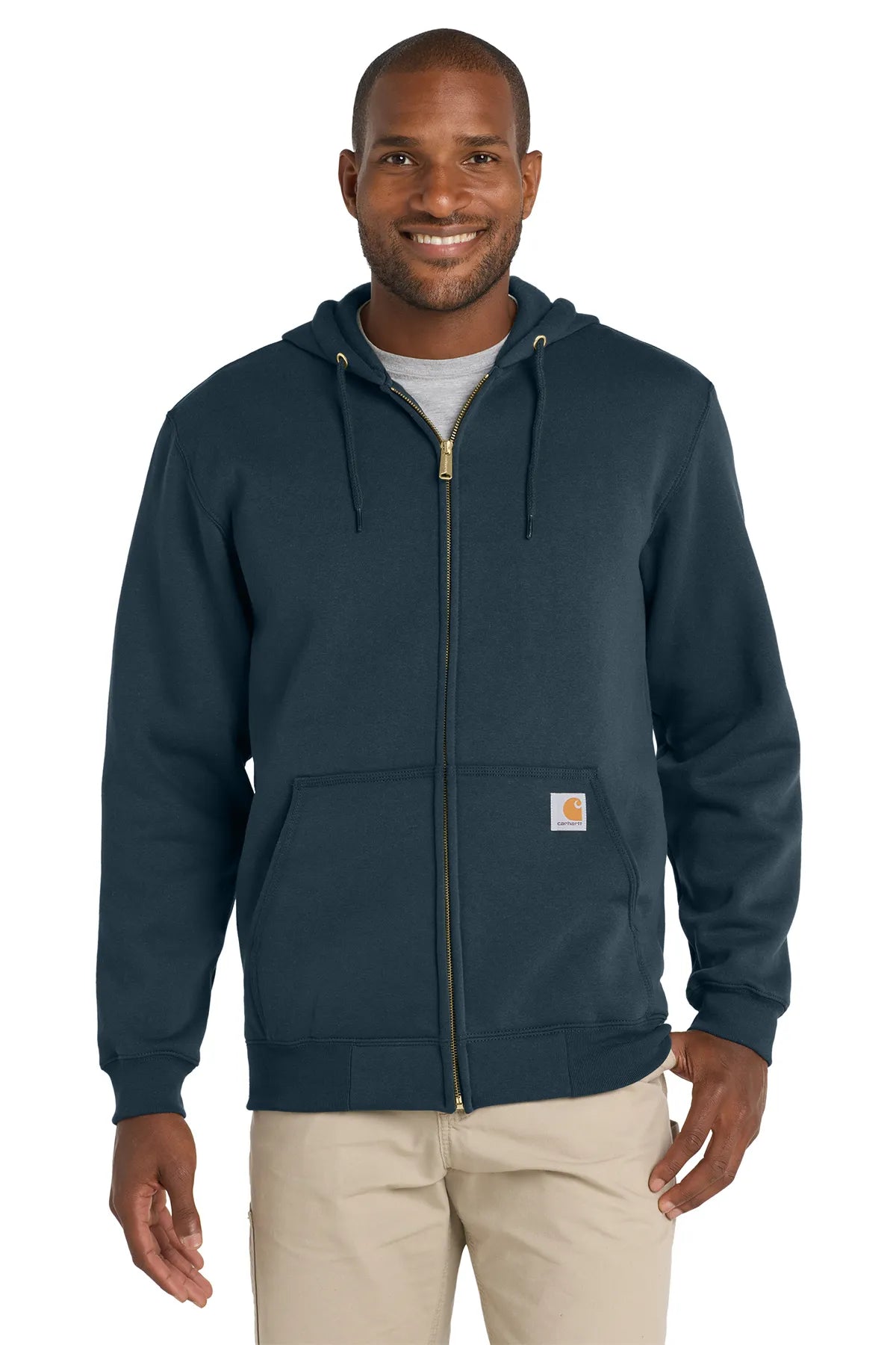 Carhartt ® Midweight Hooded Zip-Front Sweatshirt. CTK122 new navy