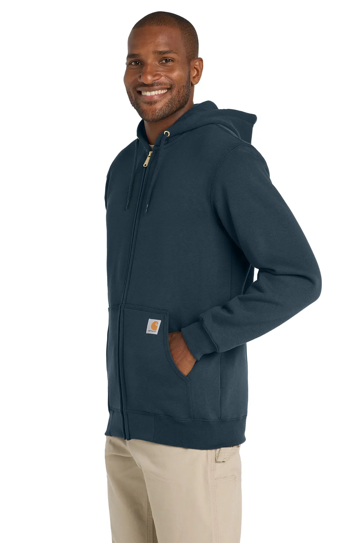 Carhartt ® Midweight Hooded Zip-Front Sweatshirt. CTK122 new navy_2