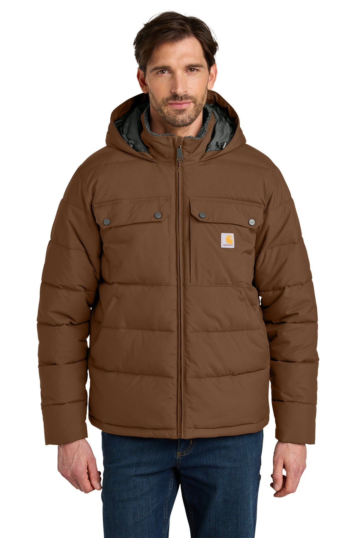 Carhartt ®  Montana Insulated Hooded Jacket CT107082 Red Duck Brown