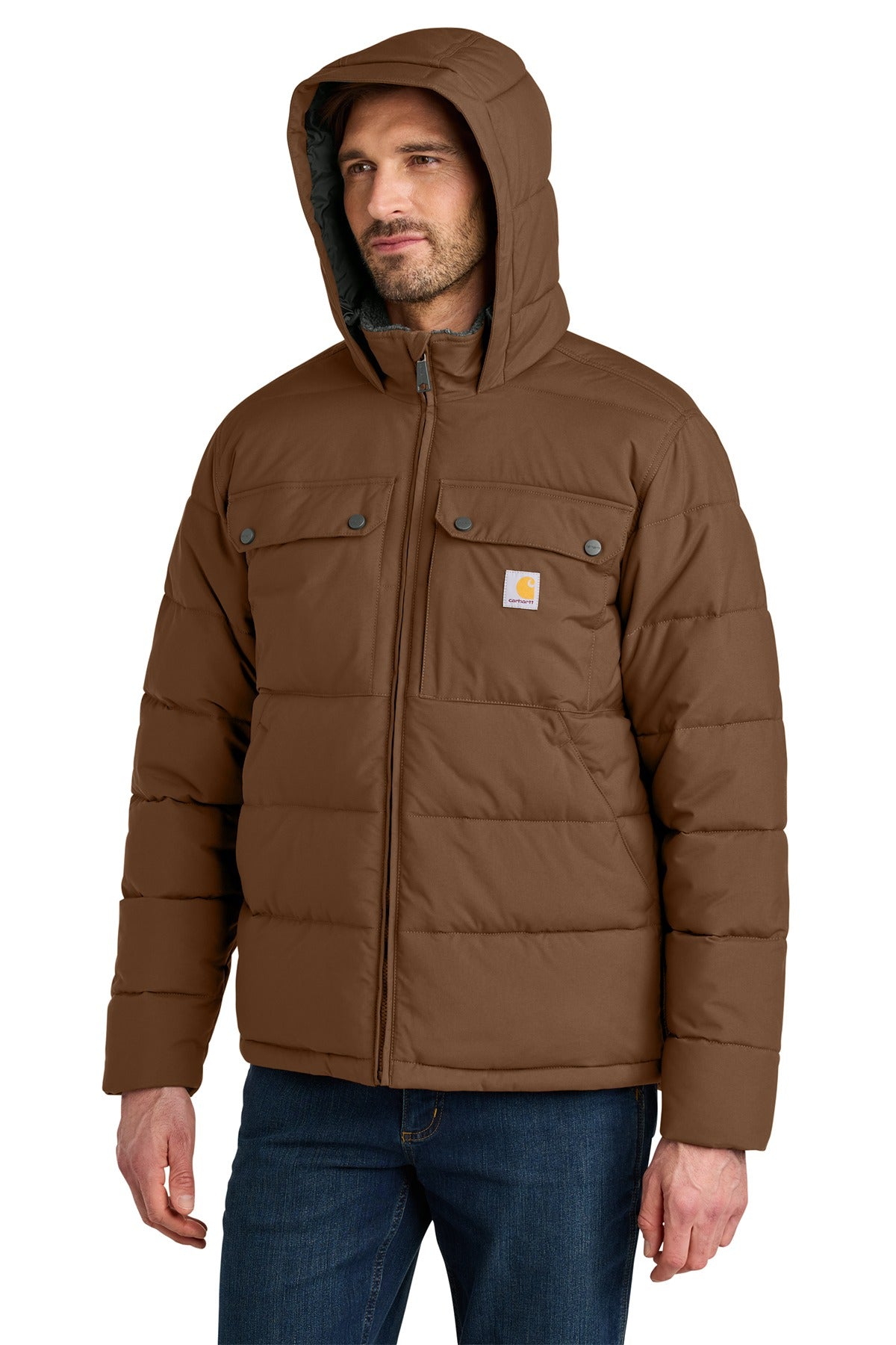 Carhartt ®  Montana Insulated Hooded Jacket CT107082 Red Duck Brown_3