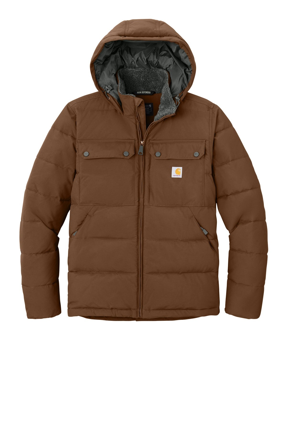 Carhartt ®  Montana Insulated Hooded Jacket CT107082 Red Duck Brown_4