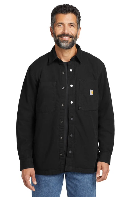 Carhartt® Rugged Flex® Fleece-Lined Shirt Jac CT105532 black