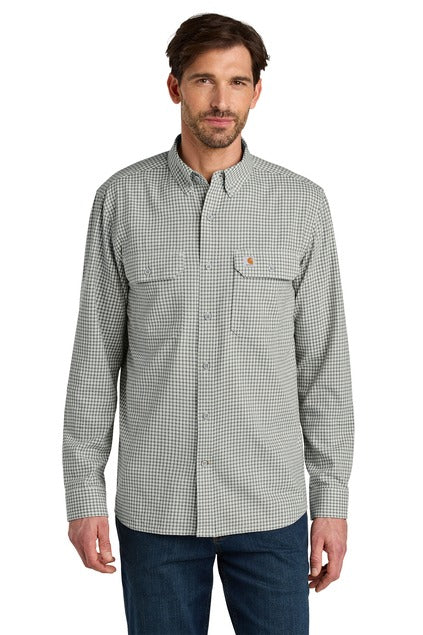 Carhartt ®  Rugged Flex ®  Plaid Long Sleeve Shirt CT107109 Check Steel Malt
