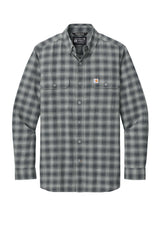 Carhartt ®  Rugged Flex ®  Plaid Long Sleeve Shirt CT107109 Plaid Steel Navy_3