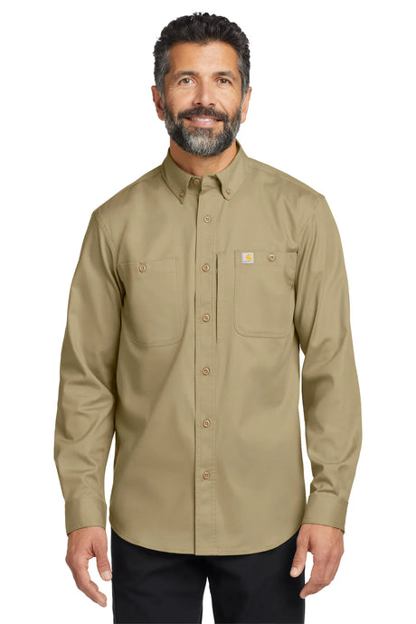 Carhartt ®  Rugged Professional ™  Series Long Sleeve Shirt CT106689 dark khaki