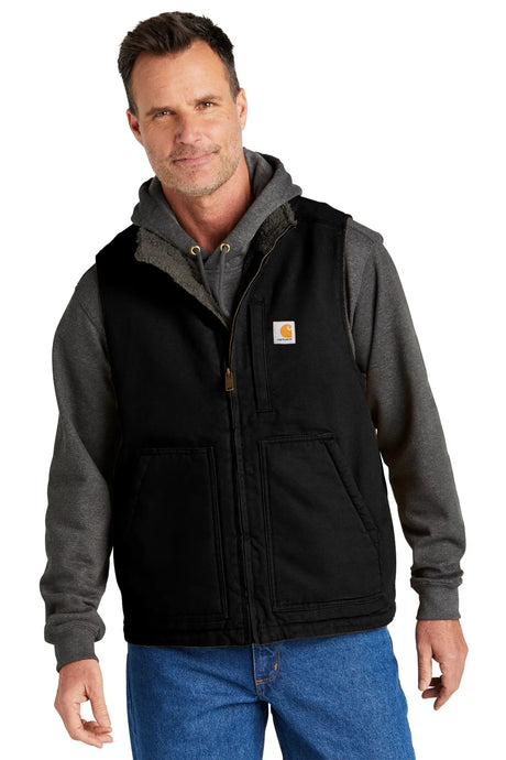 Carhartt® Sherpa-Lined Mock Neck Vest CT104277 black