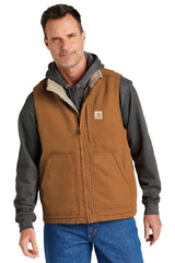 Carhartt® Sherpa-Lined Mock Neck Vest CT104277 carhartt brown_1