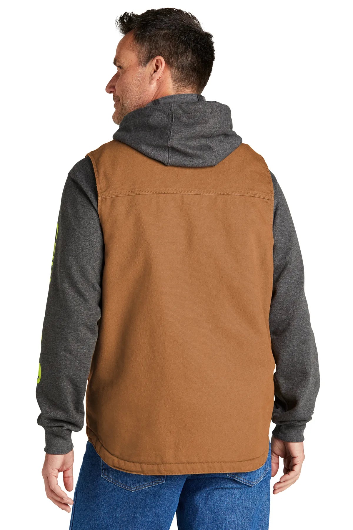 Carhartt® Sherpa-Lined Mock Neck Vest CT104277 carhartt brown_2