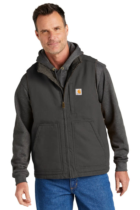 Carhartt® Sherpa-Lined Mock Neck Vest CT104277 gravel