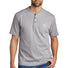 Carhartt® Short Sleeve Henley T-Shirt CTK84 heather grey