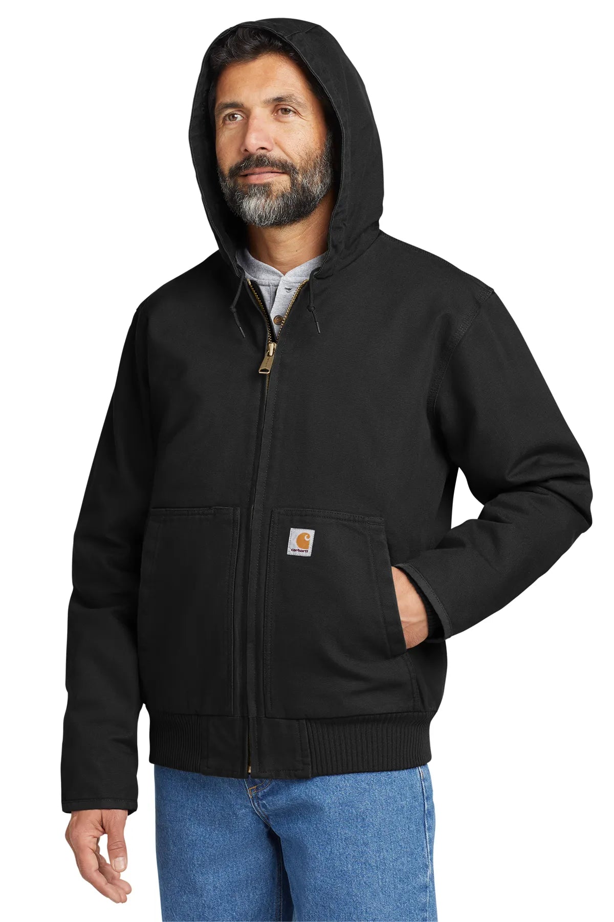 Carhartt® Tall Washed Duck Active Jac. CTT104050 black_3