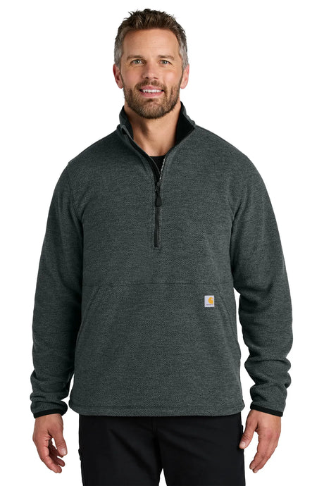Carhartt ®  Textured 1/2-Zip Fleece Jacket CT106417 carbon heather