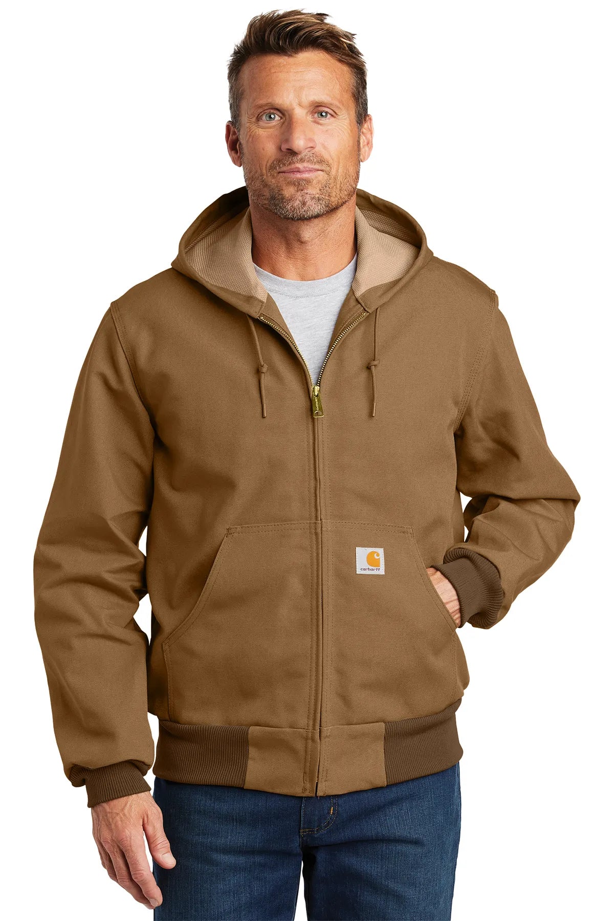 Carhartt  ®  Thermal-Lined Duck Active Jac.  CT106678 carhartt brown