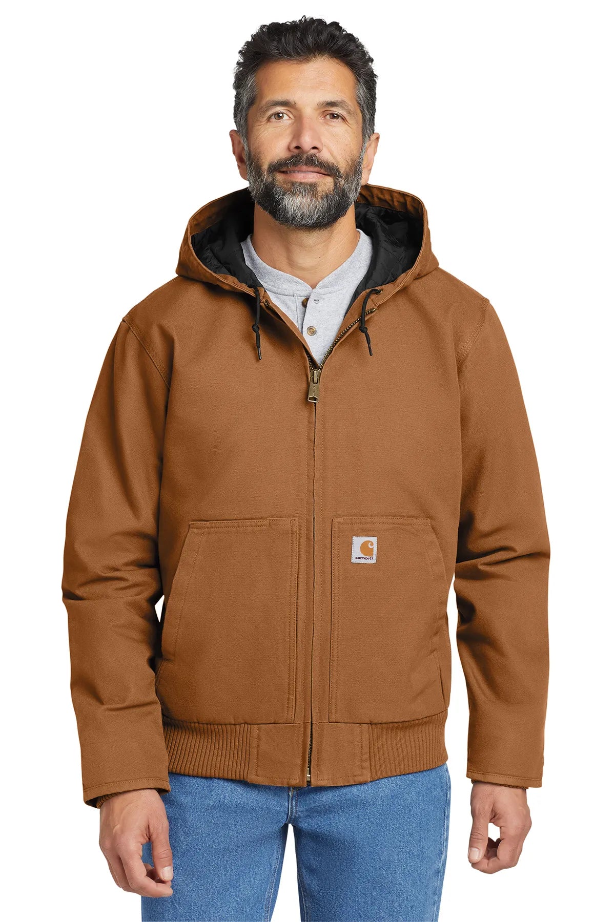 Carhartt® Washed Duck Active Jac. CT104050 carhartt brown
