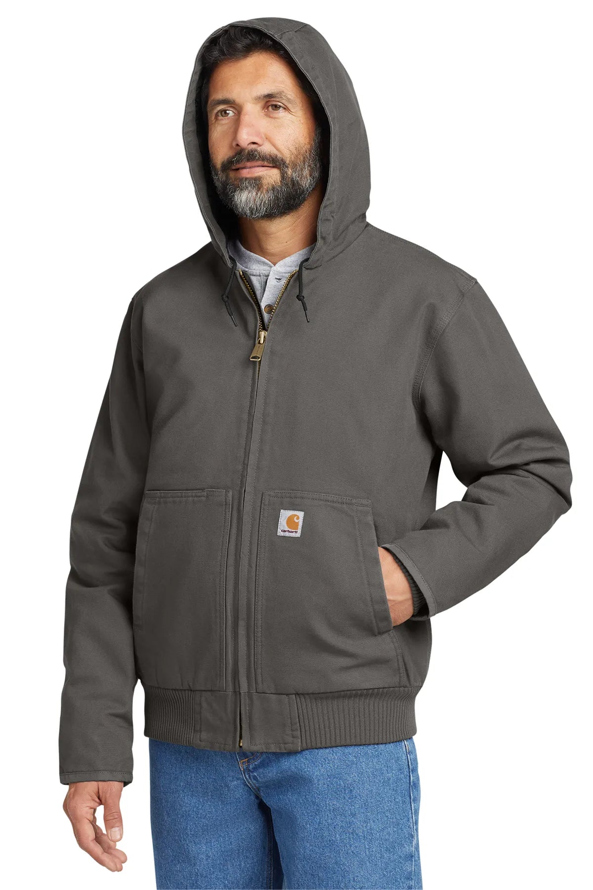 Carhartt® Washed Duck Active Jac. CT104050 gravel_3