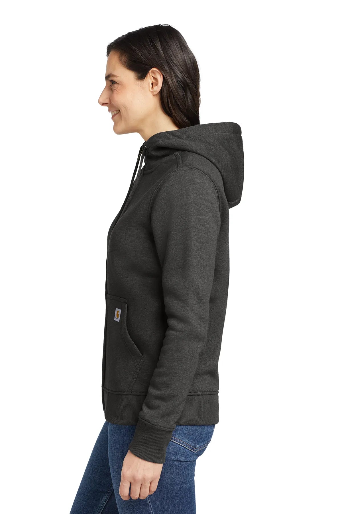 Carhartt® Women's Clarksburg Full-Zip Hoodie CT102788 carbon heather_2