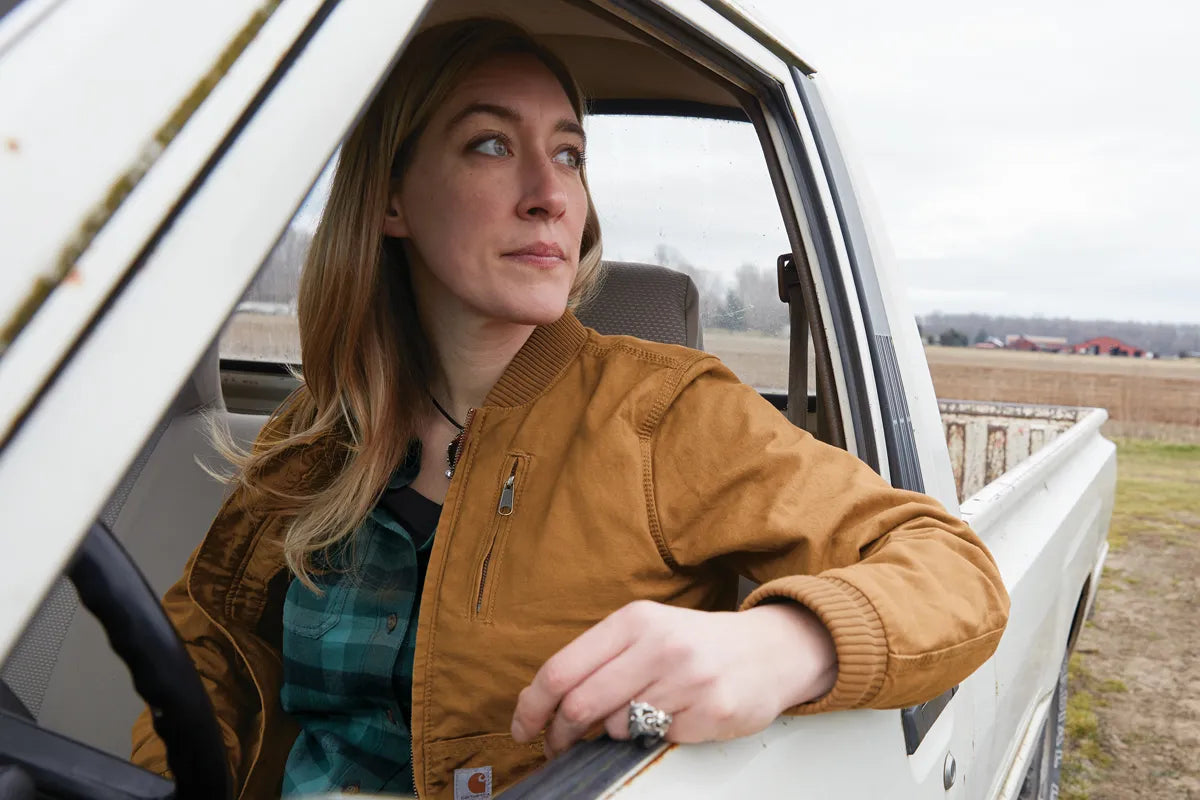 Carhartt® Women's Rugged Flex® Crawford Jacket CT102524 carhartt brown_5