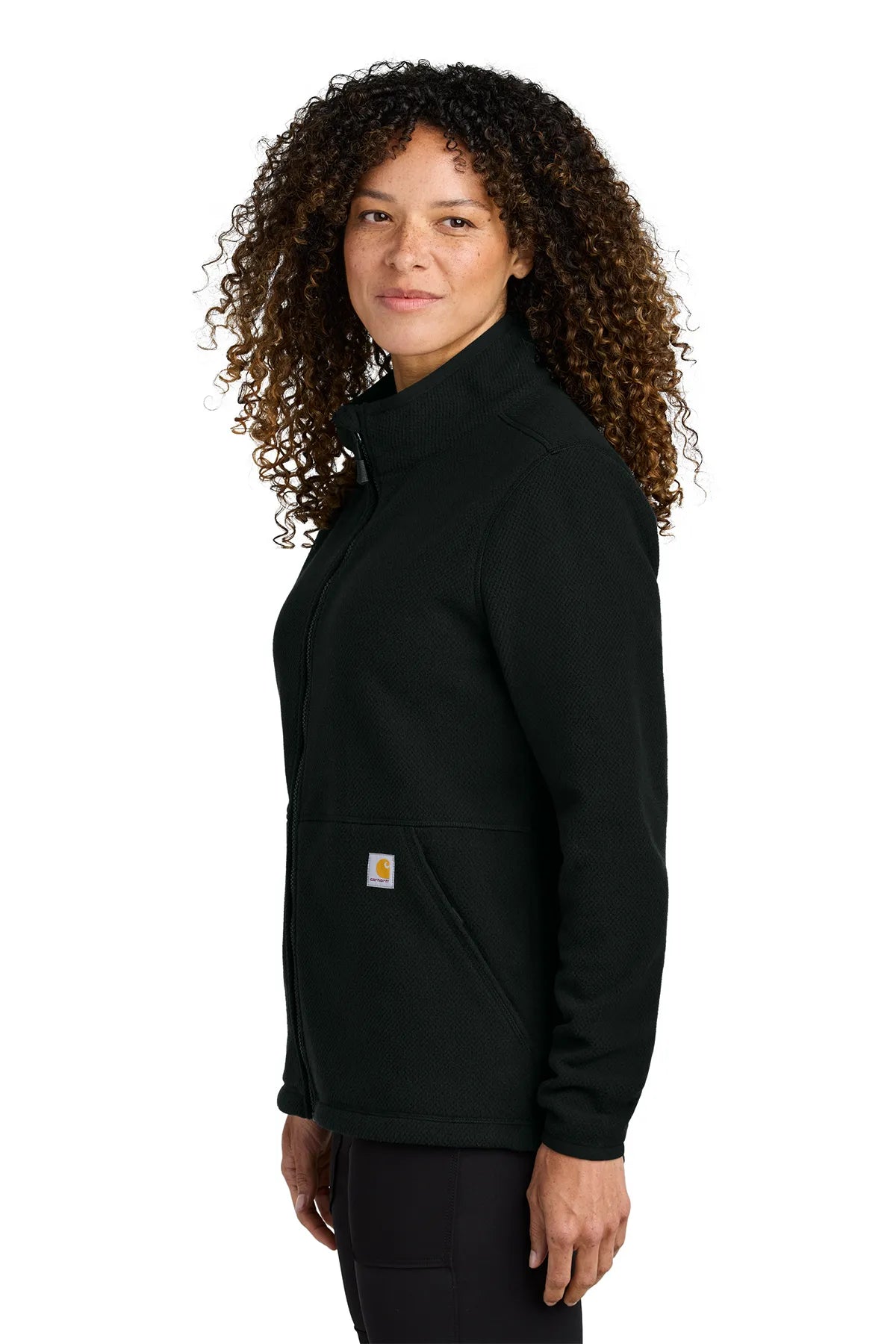 Carhartt ®  Women's Textured Full-Zip Fleece Jacket CT106419 black_2