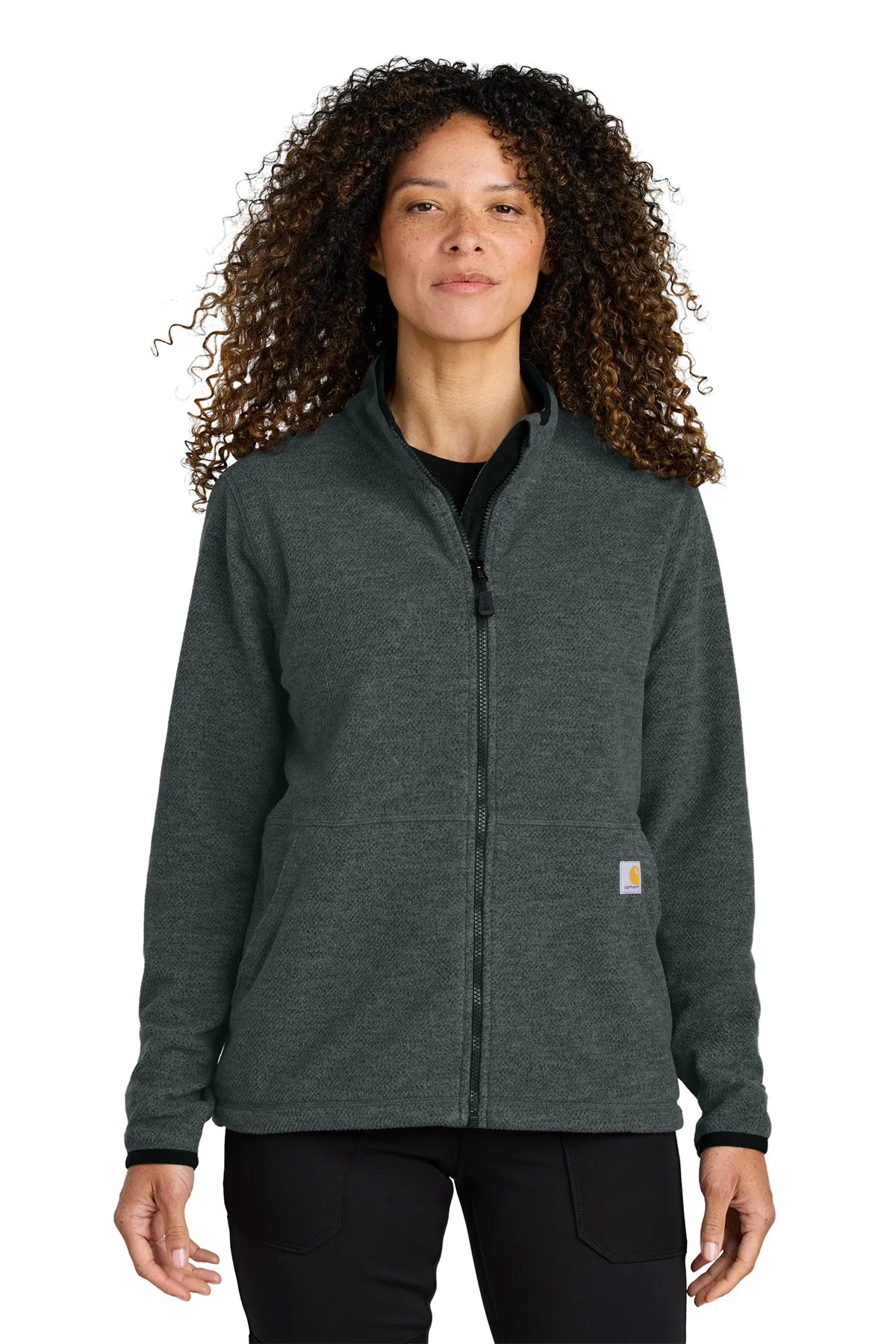 Carhartt ®  Women's Textured Full-Zip Fleece Jacket CT106419 carbon heather