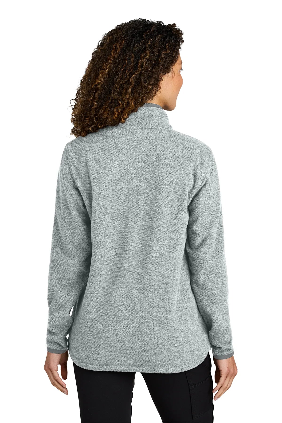 Carhartt ®  Women's Textured Full-Zip Fleece Jacket CT106419 heather grey_1