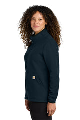 Carhartt ®  Women's Textured Full-Zip Fleece Jacket CT106419 navy_2