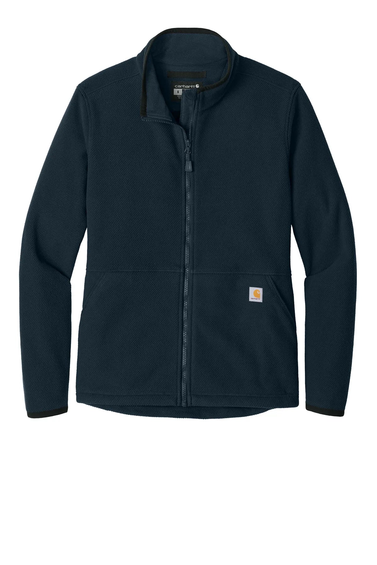 Carhartt ®  Women's Textured Full-Zip Fleece Jacket CT106419 navy_3
