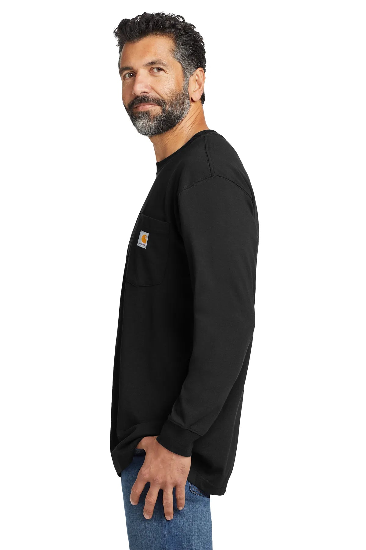 Carhartt ® Workwear Pocket Long Sleeve T-Shirt. CTK126 black_2