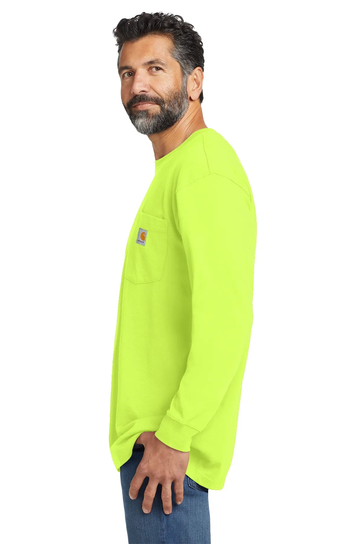 Carhartt ® Workwear Pocket Long Sleeve T-Shirt. CTK126 brite lime_2